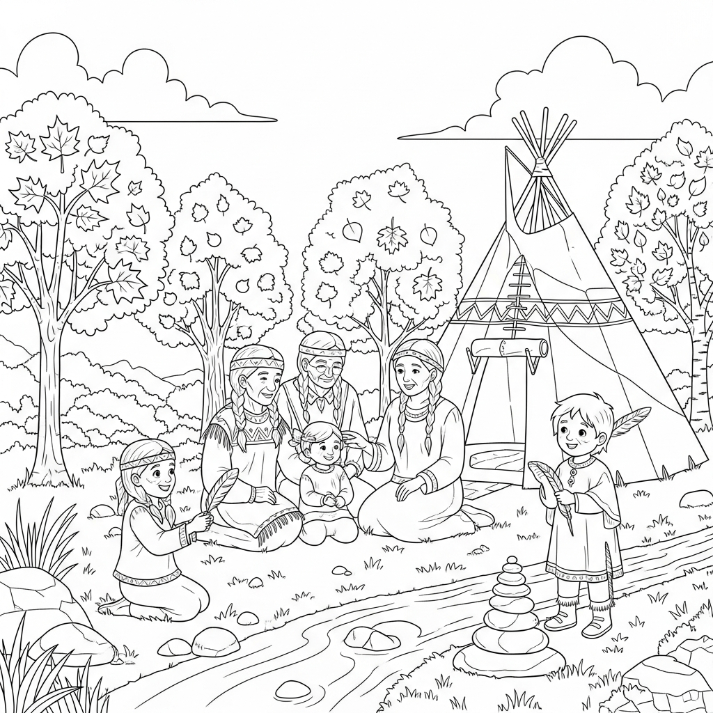 Native American Heritage Month Coloring Pages Printable [2025]
