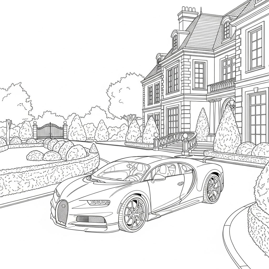 Printable Bugatti Coloring Pages For Kids Supercars Gallery: Bugatti