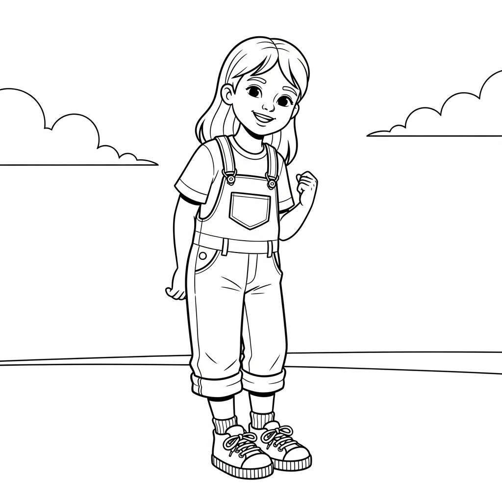 Happy Winking Minion - Coloring.app, image size:1024x1024