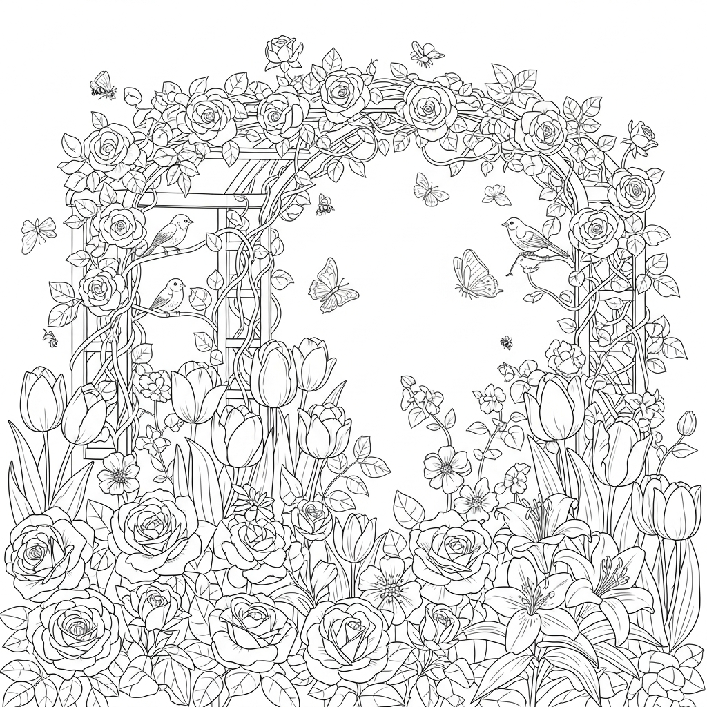 Door Wonderland Coloring Adults Stock Vector (Royalty Free) 465971318 |  Shutterstock, image size:1024x1024