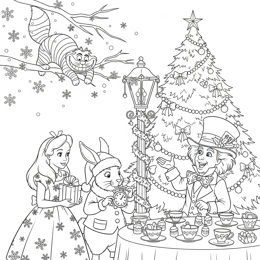 Alice in Wonderland Coloring Book for Young Adults and Teens (8x10 Coloring  Book / Activity Book) (Paperback) - Walmart.com, image size:1024x1024