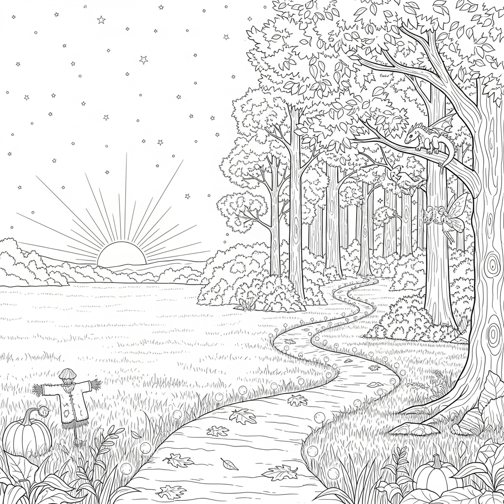 Trail Coloring Pages - Coloring.app, image size:1024x1024