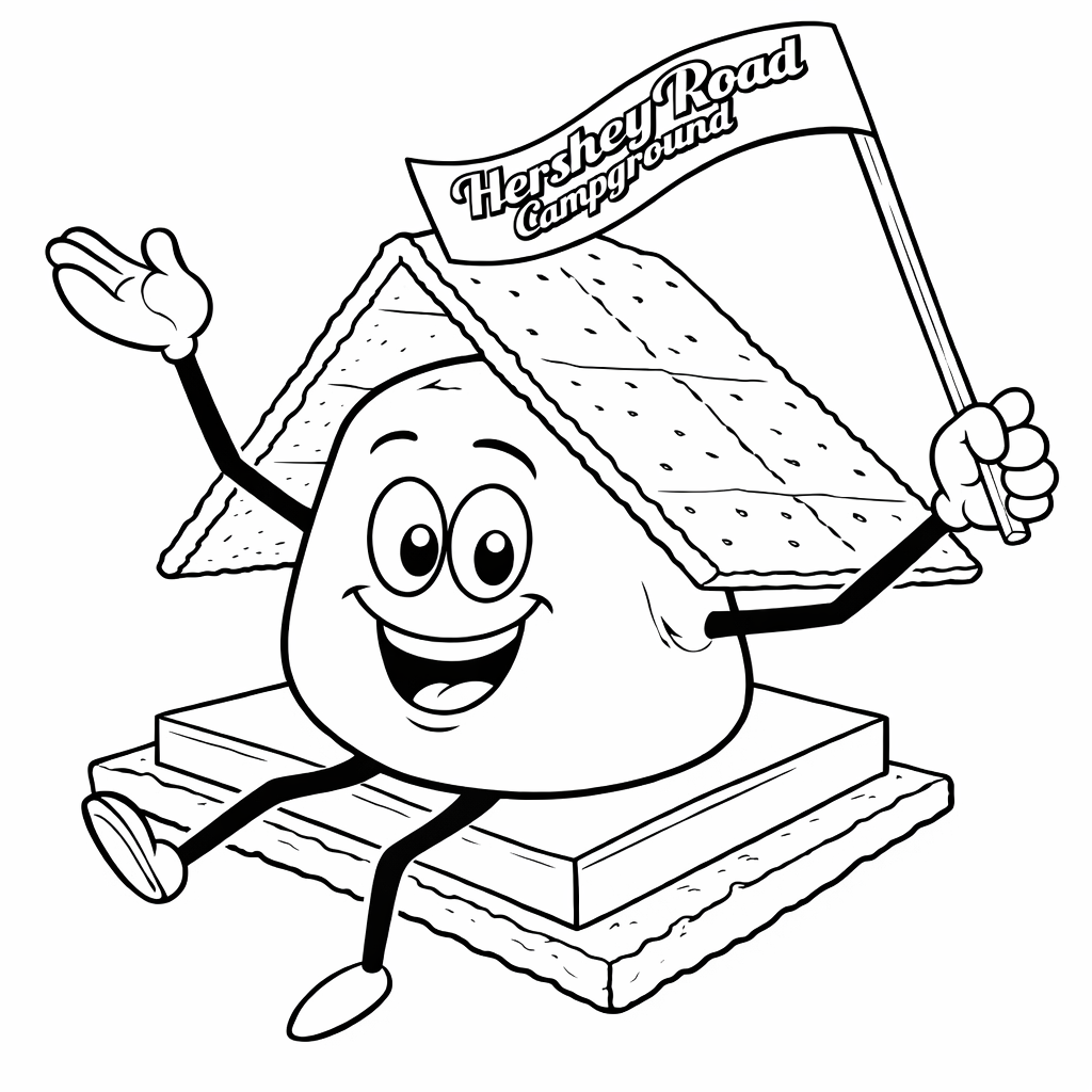 smores coloring pages printable
