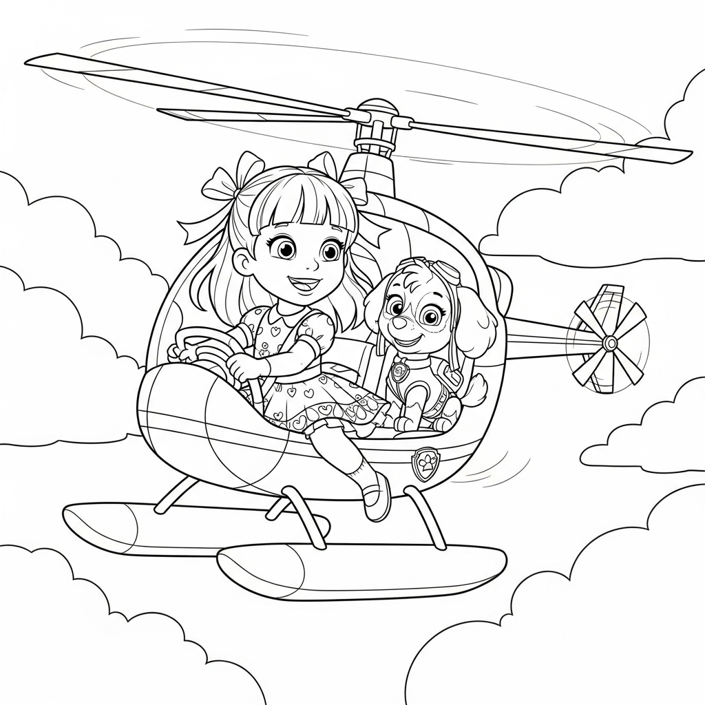 Paw Patrol Skye Coloring Sheet Skye Paw Patrol Coloring Pages At