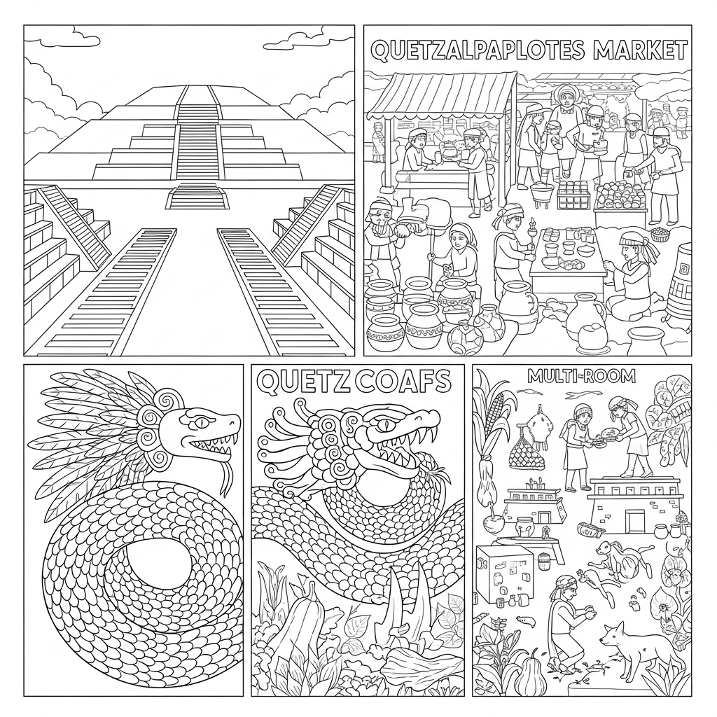 Aztec Pyramid Coloring Coloring Pages Of Aztec Pyramids Book Covers Temple